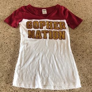 VS Pink Gopher Nation Sequence Top